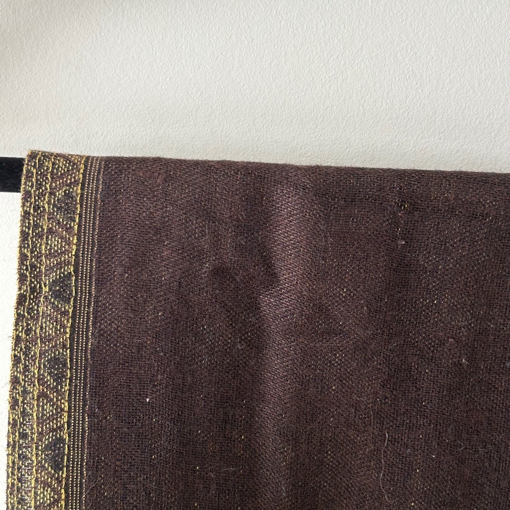 Reversible Butterfly Olive & Brown Scarf - Picture 16 of 16
